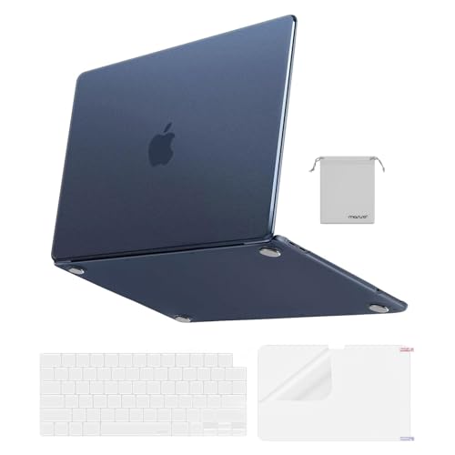 MOSISO Compatible with MacBook Neo Case 13 inch 2026 A3404 A18 Pro Chip | 4 in 1 Kit Ultra-Thin Crack&Fingerprint Resistant Protective Hard Shell, Precision-Matched to Laptop Color, Indigo Clear - color: Indigo Clear