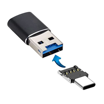 ChenYang USB 3.0 Micro SD Card Reader USB 3.0 to Micro SDHC/Micro SDXC/TF Card Reader Adapter with USB C OTG Adapter - color: USB Reader+USB C Adapter