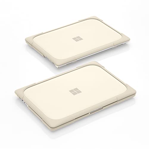 Batianda Durable Stand Case for Microsoft Surface Laptop 13.5 Inch, Khaki | Fits Surface Laptop 3/4/5 13.5" with Alcantara Palm Rest, Heavy Duty Ergonomic Foldable Stand, TPU Bumper, Matte Hard Shell - color: Khaki, size: with Alcantara material Palm Rest