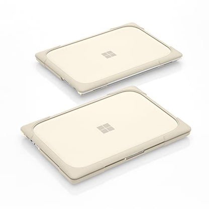 Batianda Case for Microsoft Surface Laptop 13.5 Inch,Metal Palm Rest, Khaki | Heavy Duty Ergonomic Foldable Stand, TPU Bumper, Matte Hard Shell, Fits Surface Laptop 3/4/5 13.5" with Metal Palm Rest - color: Khaki, size: with Metal Palm Rest