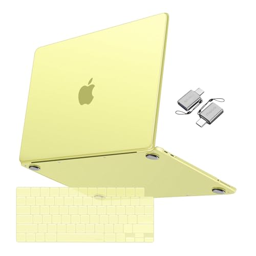 MOSISO Compatible with MacBook Neo Case 13 inch 2026 A3404 A18 Pro Chip | Ultra-Thin Precision Fit Scratch & Fingerprint Resistant Hard Shell Case&TPU Keyboard Cover&Type C, Citrus Clear - color: Citrus Clear