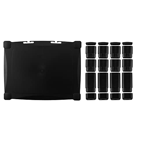 Kantek Single-Level Monitor Stand, 17" X 13.25" X 3" To 6.5", Black, Supports 50 Lbs - style: Single Level