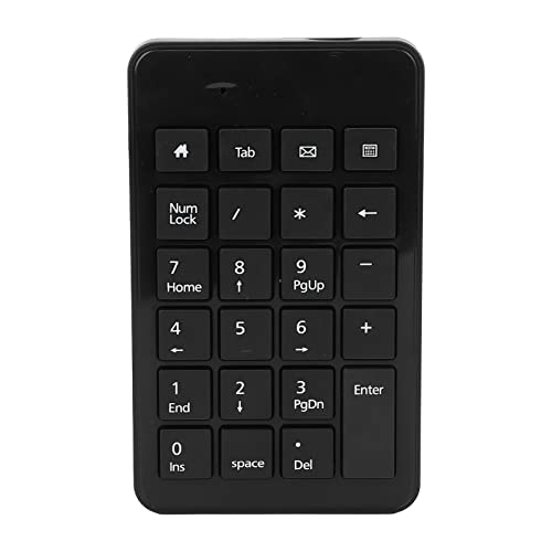 Yoidesu USB Wired Number Pad 23 Full Size Keys External Numeric Keypad, Low Noise Ergonomic Keyboard for Laptop PC, Plug and Play Comfortable Touch Number Keypad for Data Entry and