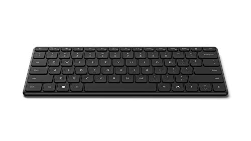 Microsoft Designer Compact Keyboard - Matte Black. Standalone Wireless Bluetooth Keyboard. Compatible with Bluetooth Enabled PCs/Mac