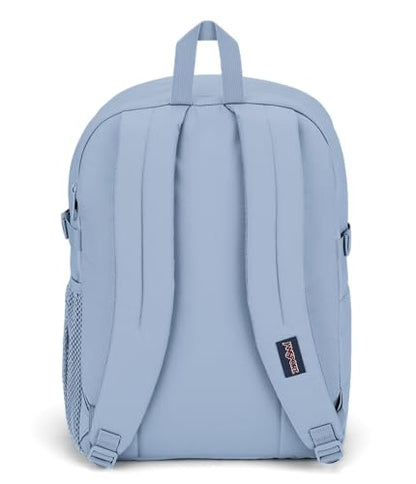 JanSport Main Campus FX Backpack - Travel or Work Bag w 15-Inch Laptop Pack with Leather Trim, Blue Dusk - color: Blue Dusk