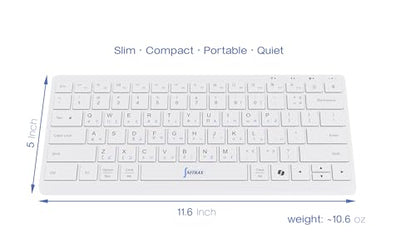Mathematical Keyboard — Write Math & Equations Faster on Windows PC | 55 Symbols & Shortcuts for Any Editor or Browser | 2.4G Wireless + Bluetooth | USB-C Rechargeable | US Layout |