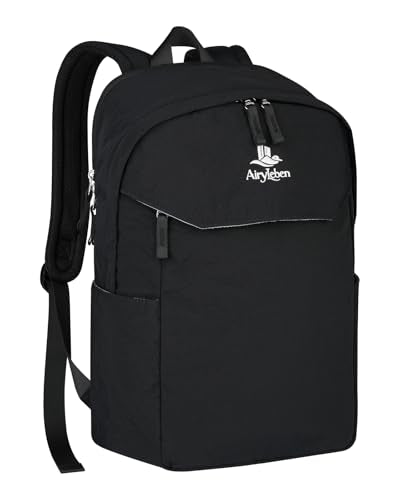 School Backpack for Teens, College Backpack Fits 15.6 Inch Laptop | Travel Backpack for Men Women, Book Bag, Casua Daypack, Water Resistant Fabric, Scratchproof Laptop Compartment, (Black) - color: Black