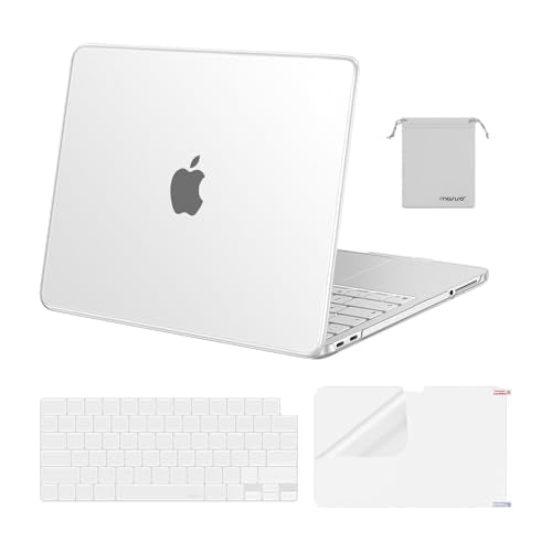 MOSISO Compatible with MacBook Neo Case 13 inch 2026 A3404 A18 Pro Chip | 4 in 1 Kit Precision Fit Crack & Scratch Resistant Protective Hard Shell Case Cover, Frosted Clear - color: Frosted Clear