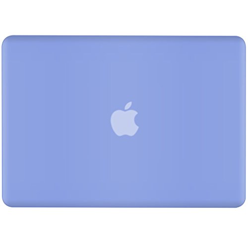 UESWILL Smooth Matte Hard Shell Case Cover Compatible with MacBook Air 11 inch (Model A1370 / A1465) + Microfibre Cleaning Cloth, Serenity Blue - color: Serenity Blue, size: MacBook Air 11"