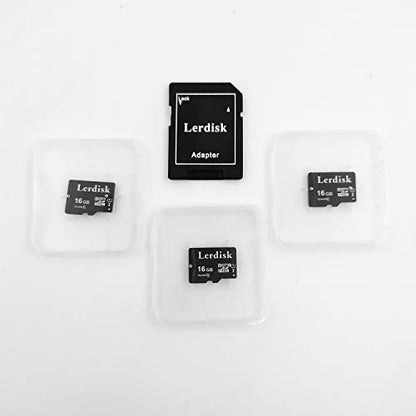 Factory Wholesale Micro SD Card 16GB U1 Pack of 3 Micro SDHC with Adapter Produced by Authorized Licencee(16GB) - size: 16GB U1