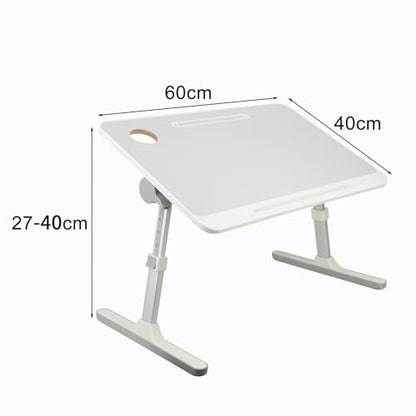 Laptop Bed Tray Table, Height Angle Adjustable Laptop Bed Stand, Portable Laps Desk with Foldable Legs Foldable Laps Tablet Table for Sofa Couch Grey - color: Gray