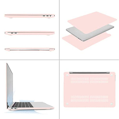 MOSISO Compatible with MacBook Pro 13 inch Case M2 M1, Chalk Pink | Plastic Hard Shell Case Cover 2026-2016A2338 A2251 A2289 A2159 A1989 A1708 A1706 with/without Touch Bar - color: Chalk Pink