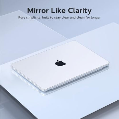 B BELK for MacBook Air 13 inch Case 2026-2022 M5 M4 M3 M2, Crystal Clear | Model A3449 A3240 A3113 A2681, Plastic Laptop Hard Shell for MacBook Air 13.6 inch Case & Keyboard Cover & Screen Protector - color: Crystal Clear