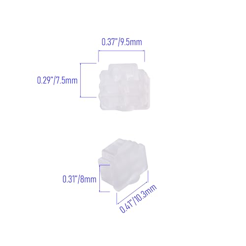 10 PCS RJ11 Port Anti-dust Plugs, Silicone Covers Caps Stoppers, Port Protector for End Computer Digital Socket Printer, 0.37 x 0.3 (LxW) - size: RJ11/Transparent/10 PCS