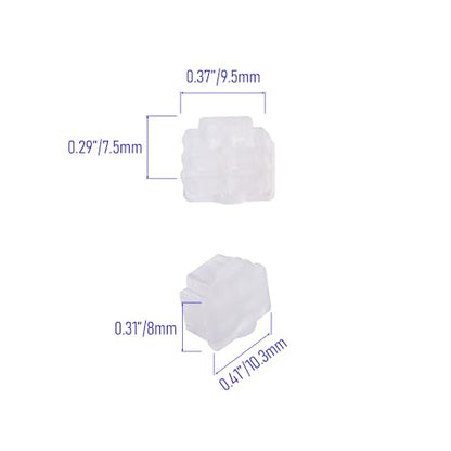 10 PCS RJ11 Port Anti-dust Plugs, Silicone Covers Caps Stoppers, Port Protector for End Computer Digital Socket Printer, 0.37 x 0.3 (LxW) - size: RJ11/Transparent/10 PCS