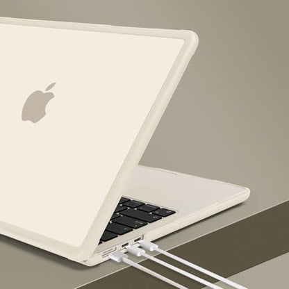 MOSISO Compatible with MacBook Air 13 inch Case M5 M4 M3 M2, Starlight | 4 in 1 Kit Anti-Crack Hard Shell with Kickstand for MacBook Air 13.6 inch Case 2026-2022 A3449 A3240 A3113 A2681 - color: Starlight