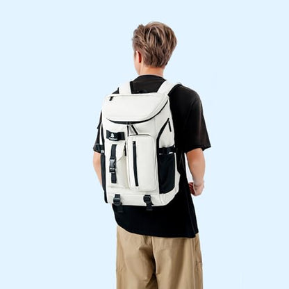 Kalesi Gym Duffle Bag Backpack 4-Way Waterproof with Shoes Compartment for travel Sport Hiking laptop - color: 02-black