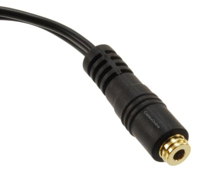 CablesOnline 3.5mm TRRS Female to Dual TRRS Male Stereo 4-Pole Splitter Cable, IP-Y03