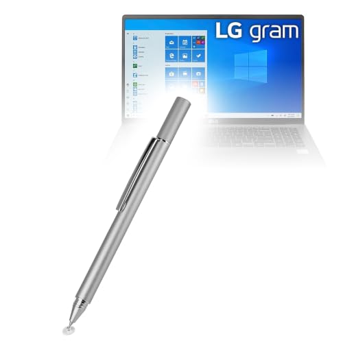 BoxWave Stylus Pen Compatible with LG Gram 15 (15Z90N) - FineTouch Capacitive Stylus, Super Precise Stylus Pen - Metallic Silver