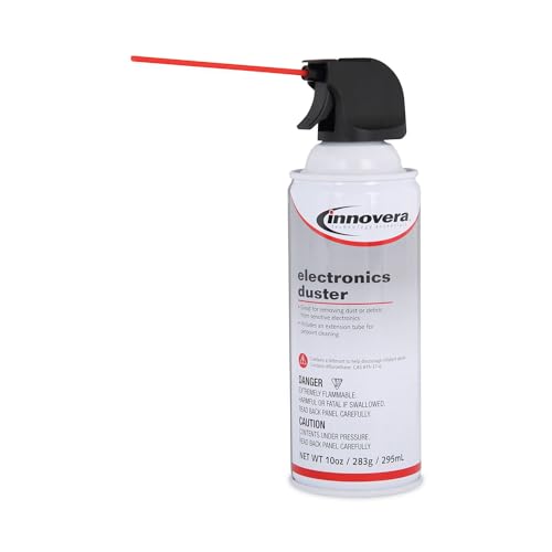 Innovera Compressed Air Duster Cleaner, 10 Oz Can, 8/Pack