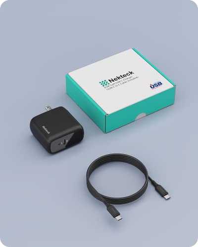 Nekteck 65W USB C Charger, GaN II PD Fast Charging with Foldable Plug | GaN Charger, Compatible with MacBook Air/Pro, iPhone 16/17 Series, Stable Charging Adapter, Portable for Travel, Office, Home - size: 65W