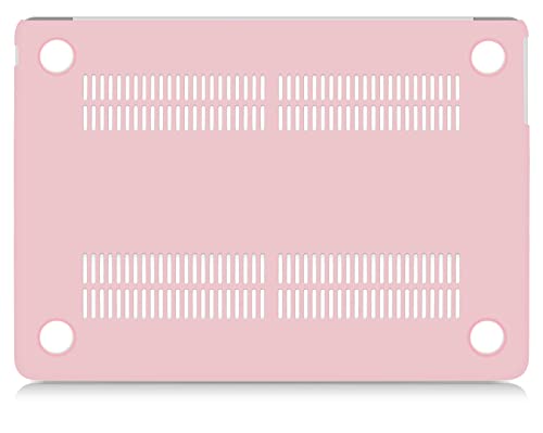 UESWILL Compatible with MacBook Air 13 inch M5 M4 M3 M2 Case 2022-2026 Model A3449 A3240 A3113 A2681, Matte Hard Shell Case Cover for MacBook Air 13.6 + Microfiber Cloth, Rose Quartz - color: Rose Quartz, size: MacBook Air 13" (M2 M3 M4 M5)