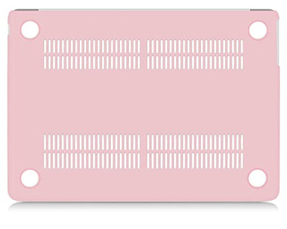 UESWILL Compatible with MacBook Air 13 inch M5 M4 M3 M2 Case 2022-2026 Model A3449 A3240 A3113 A2681, Matte Hard Shell Case Cover for MacBook Air 13.6 + Microfiber Cloth, Rose Quartz - color: Rose Quartz, size: MacBook Air 13" (M2 M3 M4 M5)