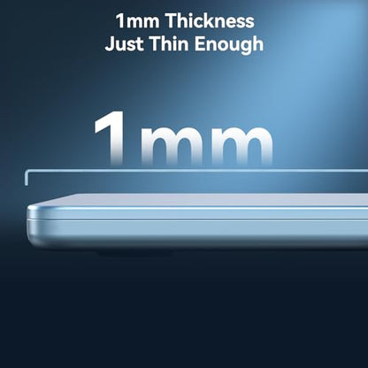 BlueSwan Matte Case for MacBook Air 15 inch M5 M4 M3 M2 Chip 2026-2023 | 100% Color Match, Anti Fingerprint & Scratch, Grippy Finish, Protective Hard Shell, Ultra Thin, Easy Snap-On - color: Sky Blue Clear