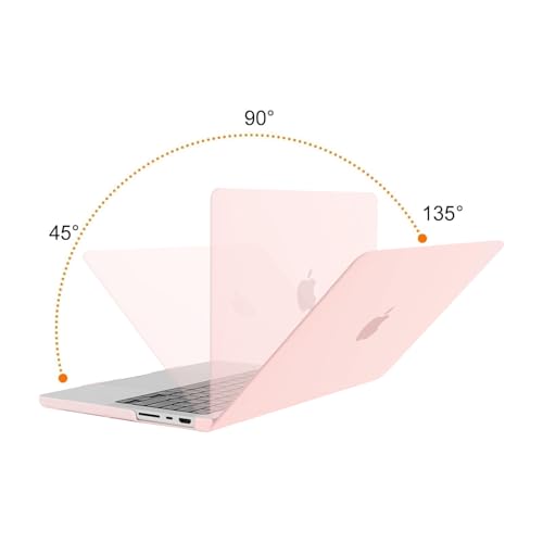 MOSISO Compatible with MacBook Pro 14 inch Case M5 2026 M4 2025 M3 M2 M1 2024-2021 A3427 A3426 A3434 A3112 A3185 A3401 A2918 A2992 A2779 A2442,Hard Case&Keyboard Skin&ScreenFilm&Pouch, Chalk Pink - color: Chalk Pink