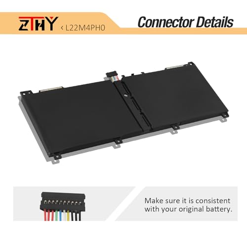L22M4PH0 Laptop Battery for Lenovo YogaBook 9-13IRU8 82YQ 9-13IMU9 83FF | L22B4PH0 L22C4PH0 L22L4PH0 L22D4PH0 SB11N45421 5B11N45437 SB11K39336 5B11K39337 7.8V 80Wh - size: 9.33*3.74*0.26inch L22M4PH0