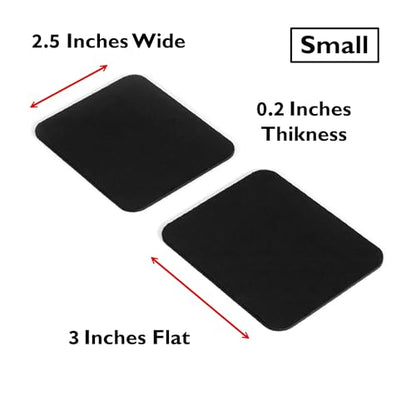 GRIFITI Small Slim Palm Pads Notebook Wrist Rest with Tacky Silicone Reposition Ergonomic Carpal Tunnel Resting Support for Computer MacBook & Laptop Keyboard Typing Pad (2 Small 3 x 2.75 inches) - size: Slim Small