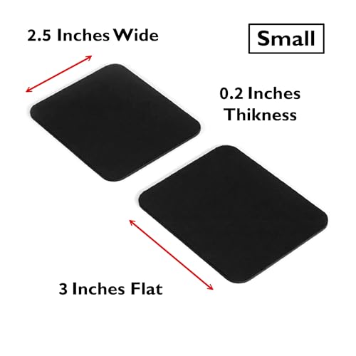 Small Slim Palm Pads Notebook Wrist Rest with Tacky Silicone Reposition Ergonomic Carpal Tunnel Resting Support for Computer MacBook & Laptop Keyboard Typing Pad (2 Small 3 x 2.75 inches) - size: Slim Small