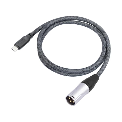 24Bit/96Khz USB c to XLR Male Audio Cable,USB C Smartphone/Laptop to XLR Male Output Cable for Amplifier, Speaker, Mixer Console, etc 3.3 FT - color: 3.3Feet