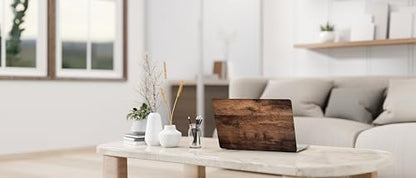 Laptop Skin Sticker Cover Decal Dark Wood- Universal Size - Fits All laptops up to a 16” Diagonal Size | Easy to Apply, Remove and Change Styles