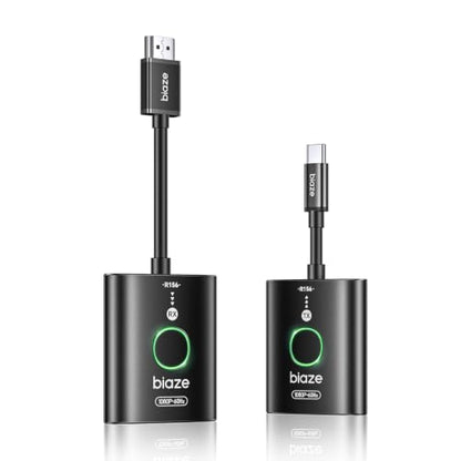 USB C Wireless HDMI Transmitter and Receiver（2026 Upgrade Model），Wirelessly cast Your Phone or Laptop Screen to a Display，Plug and Play, no downloads or Complex Setup Required