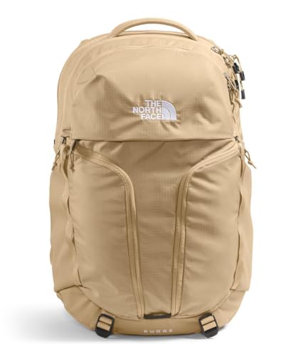 The North Face Women's Surge Commuter Laptop Backpack - PFAS Free, Khaki Stone, One Size - color: Khaki Stone