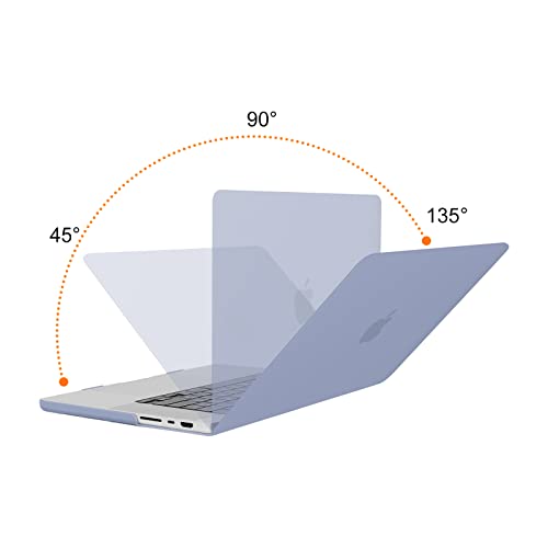 MOSISO Compatible with MacBook Pro 16 inch Case M5 M4 M3 M2 M1 2026-2021 | A3429 A3428 A3403 A3186 A2991 A2780 A2485, Protective Hard Shell Case&Keyboard Cover&Screen Film&Pouch, Lavender Gray - color: Lavender Gray