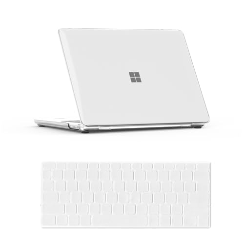 Se7enline Crystal Clear Case for 13-inch Microsoft Surface Laptop Copilot+ PC 2025 (Latest Model), Lightweight Hard Shell with Scratch-Resistant Protection, Easy Installation with Keyboard Cover - color: Crystal Clear, size: 13 inch