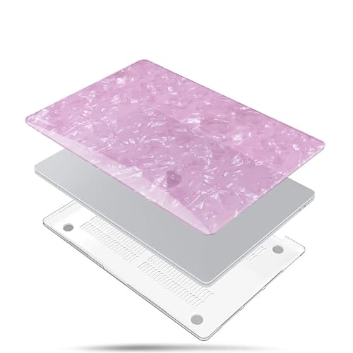 B BELK Compatible with MacBook Air 13 inch Case, MacBook Air M1 Case 2022 2021 2020 2019 2018 A2337 A2179 A1932, Laptop Hard Shell + 2 Keyboard Covers, Glitter Hot Pink Pearly-Luster Pattern - color: Hot Pink Glitter Shell
