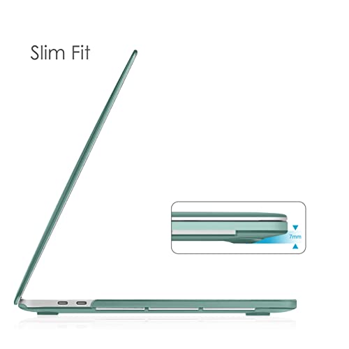 Fintie Hard Shell Case for MacBook Pro 13 Inch, Midnight Green | A2338(M2 M1) A2251 A2289 A2159 A1989 A1706 A1708 (2016-2023) with/Without Touch Bar, Snap-On Cover, Lightweight - color: Midnight Green, size: Pro 13 Inch
