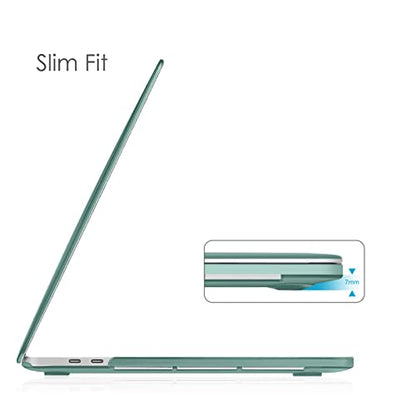 Fintie Hard Shell Case for MacBook Pro 13 Inch, Midnight Green | A2338(M2 M1) A2251 A2289 A2159 A1989 A1706 A1708 (2016-2023) with/Without Touch Bar, Snap-On Cover, Lightweight - color: Midnight Green, size: Pro 13 Inch