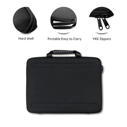 Hrad Shell 15.6inch HP Laptop Case Compatible for HP 15.6" Portable Computer Bag,Acer Aspire 5 Slim Notebook, EVA Protective Carrying Case Sleeve for 15.6" Lenovo IdeaPad,Black
