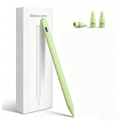 Stylus Pen for iPad 2026-2018 with 13mins Fast Charge,Tilt Sensitivity Palm Rejection Pencil for 11th (A16)/10/9/8/7/6 Gen, iPad Pro 11"/12.9"/M4/M5, iPad Air 3/4/5/M2/M3/M4 (Green) - color: green