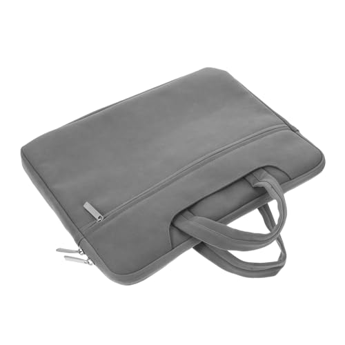 Protective Laptop Sleeve for Notebooks Wear-Resistant Pu Case with Front Compartment for Essentials Stylish Travel Tote Bag for College Office and Business Use