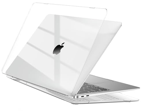 EooCoo Case for MacBook Pro 13 inch M2 M1 2022-2016, Crystal Clear | Showcase Original Look & Logo, Sturdy Hard Shell Protection, Lightweight, Easy Snap-On, For Work, Study & Travel - color: Crystal Clear, size: Macbook Pro 13"