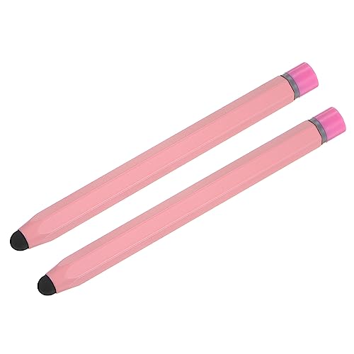 MECCANIXITY 2pcs Stylus Pens for Touch Screens Hexagon Crayon Stylus Pen Universal Capacitive Stylus for All Touch Screen Devices, 4.7" Pink - color: Pink, size: 4.7"