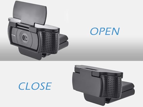 CloudValley Webcam Cover for Logitech C920x / C920 / C922x / C922 / C930e | C920x HD Pro Web Cam Compatible, Camera Cover Protects Lens & Security, Protect Your Visual Privacy, Black