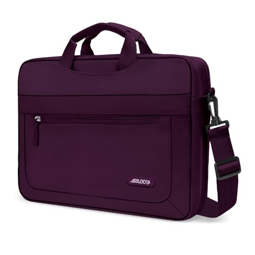 MOSISO Laptop Bag 13.3 inch, 13-14 inch Computer Bags | Compatible with MacBook Neo 13/ Air 13/13.6/ Pro 13/14, Laptop Messenger Bag with Adjustable Depth at Bottom, Magenta Purple - color: Magenta Purple, size: 13.3 inch