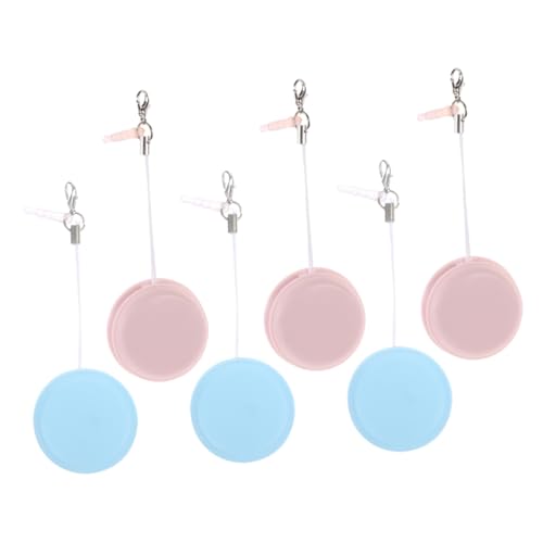 PartyKindom 6Pcs Screen Cleaning Cloths Macaron Phone Lens Cleaner Portable Eyeglass Clean for Phones Screens Cameras Convenient Key Hanging Decor