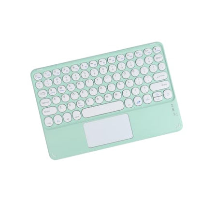 Thanice Wireless Keyboard with Touchpad,Ultra-Slim Portable Rechargeable Bluetooth Keyboard,Ipad Keyboard with Trackpad for iPad/iPad Pro and Other iOS Android Windows Devices (Green) - color: green
